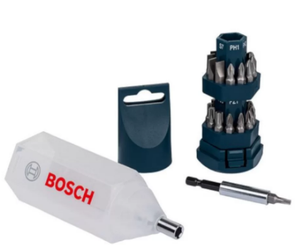Kit de Pontas Bosch Big Bit para parafusar com 25 pçs
