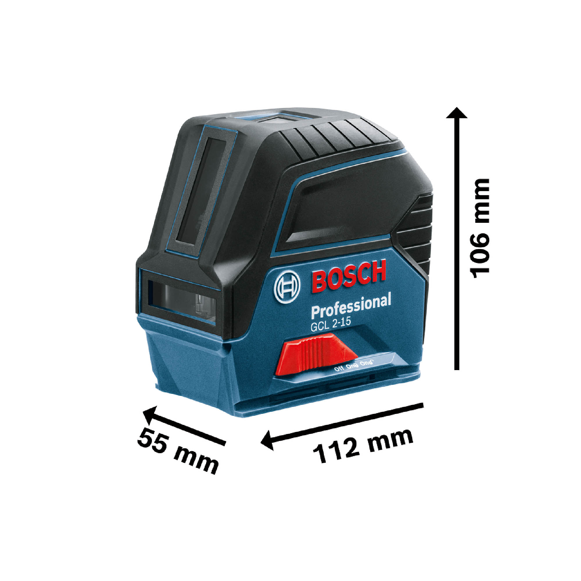 Nível a Laser de Linha Laser Vermelho 1066E GCL2-15 - Bosch