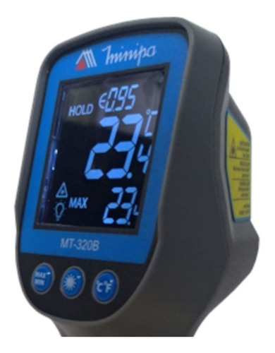 Termômetro Digital Mira Laser -50° à 600°C MT-320B - Minipa