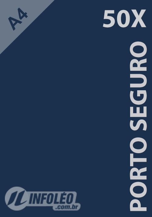 50 Folhas Papel Color Plus Porto Seguro (Azul Marinho) A4 180g
