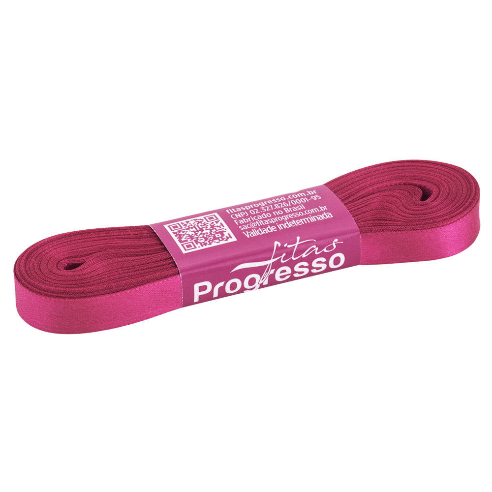 Fita Cetim Rosa Pink 303 Progresso 10 metros - 10mm - Nº 002