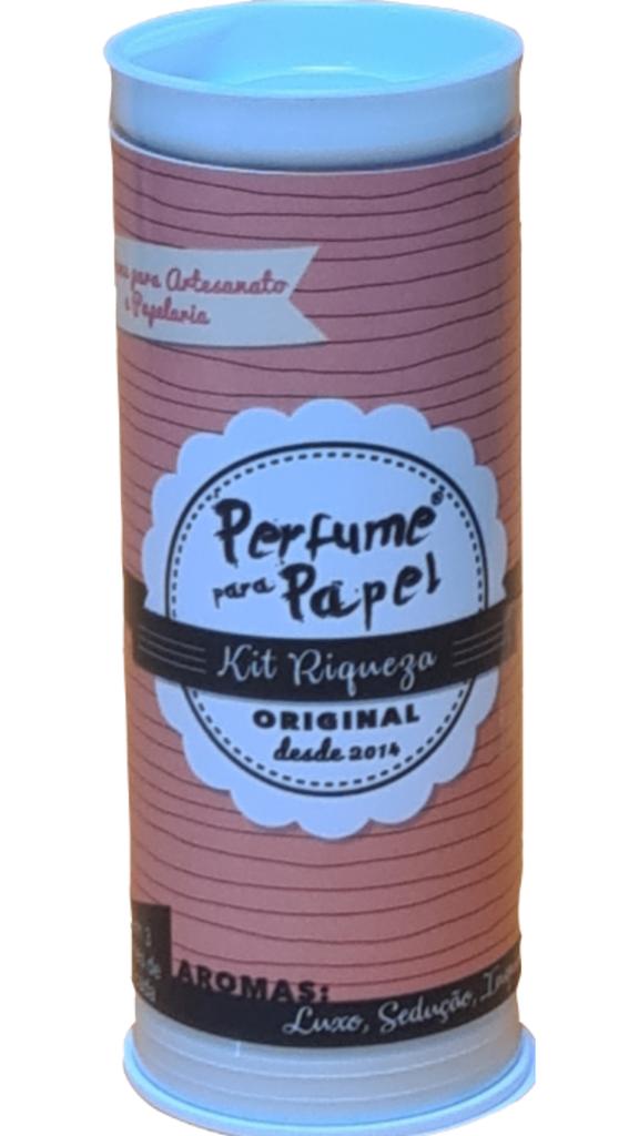 Kit Riqueza - Perfume para Papel com 3 aromas 15 ml cada (Luxo, Sedução e Inspiração)