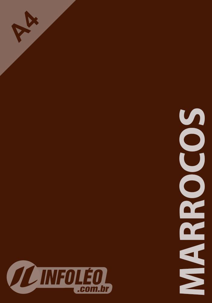Papel Color Plus A4 180 gramas Marrocos (Marom Escuro)