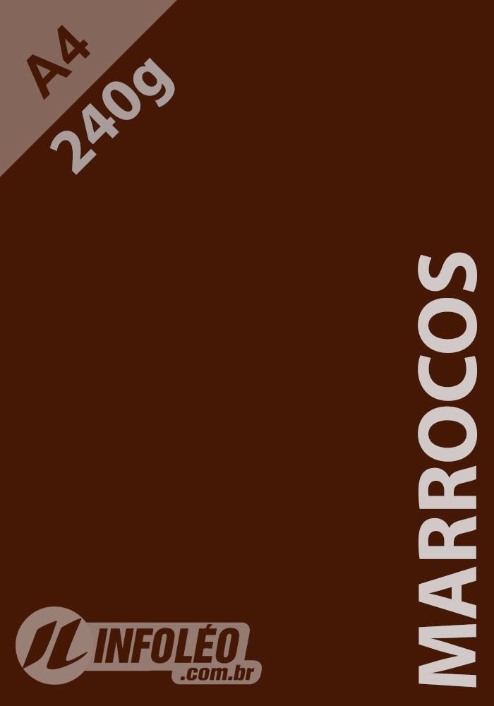 Papel Color Plus A4 240 gramas Marrocos (Marrom Escuro)
