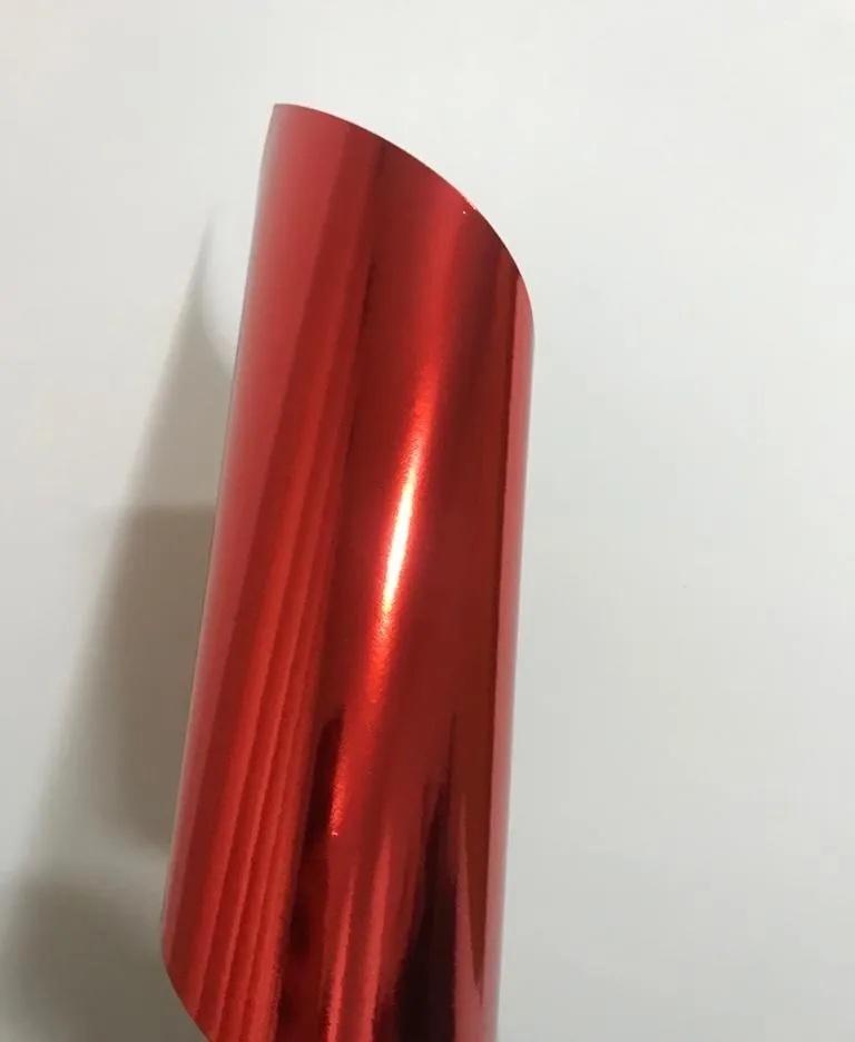 Papel Laminada 30x30cm 250 gramas Vermelho Lamicote - 5 Folhas