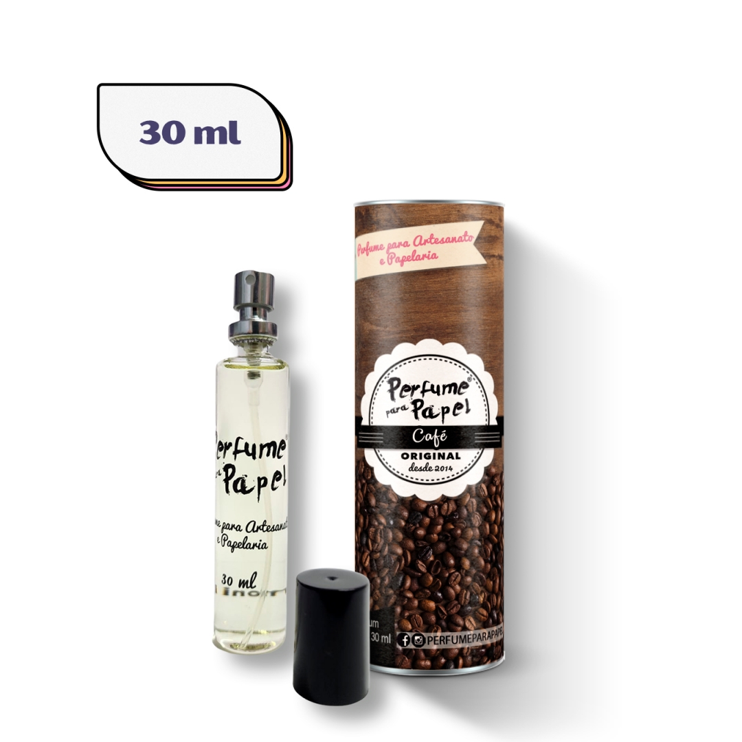 Perfume para Papel Aroma Café 30ml Artesanato e Papelaria