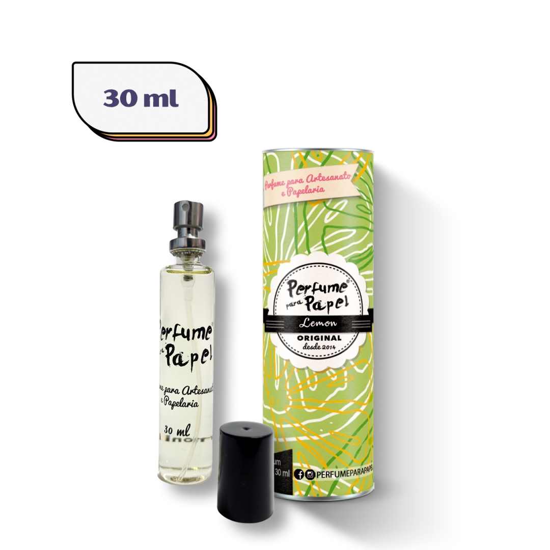 Perfume para Papel Aroma Lemon 30ml Artesanato e Papelaria