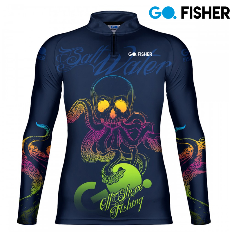 Camiseta de Pesca Salt Walter Skull GOSK 05 EX - Go Fisher 