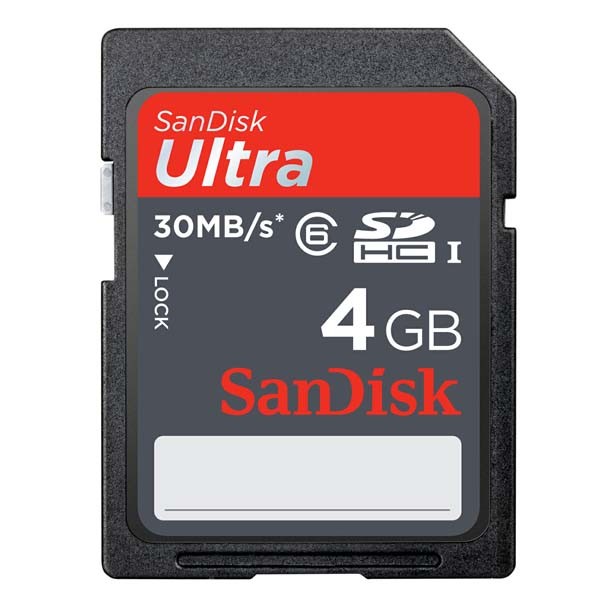 Cartão de Memória Sdhc 4GB Sandisk Ultra Classe 6