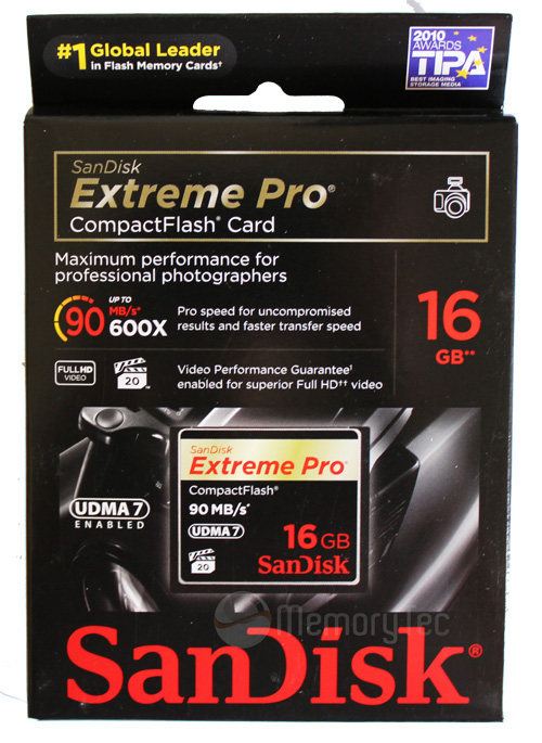 Cartão de Memória Compact Flash CF 16GB Sandisk Extreme Pro 600x