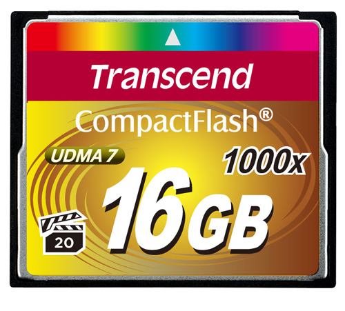 Cartão de Memória CompactFlash CF 16GB Transcend Ultimate 1000x