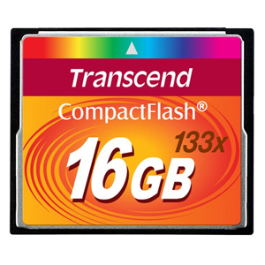 Cartão Memória Compact Flash CF 16GB Transcend 133x