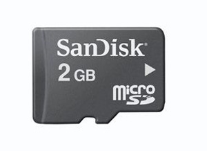 Cartão de Memória Micro SD 2GB Sandisk