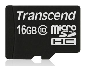 Cartão de Memória Micro SDHC 16GB Transcend Classe 10