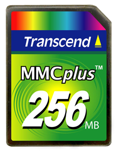 Cartao de Memoria MMC Plus Transcend 256MB