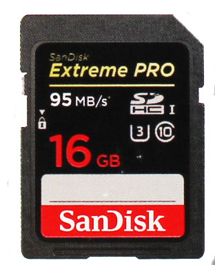 Cartão de memória Sandisk SDHC 16GB Extreme Pro Classe 10 95MB/s