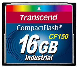 Cartão de memória Compact Flash CF Transcend 16GB 150X Industrial