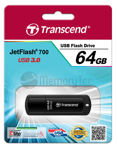 Pen Drive Transcend 64GB JetFlash 700 USB 3.0