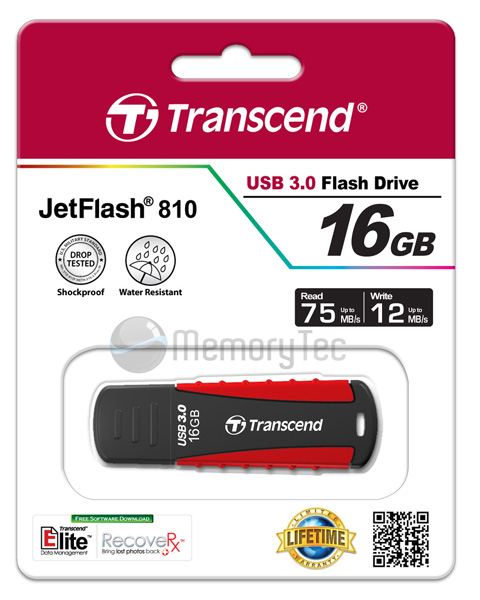 Pen Drive Transcend 16GB JetFlash 810 USB 3.0