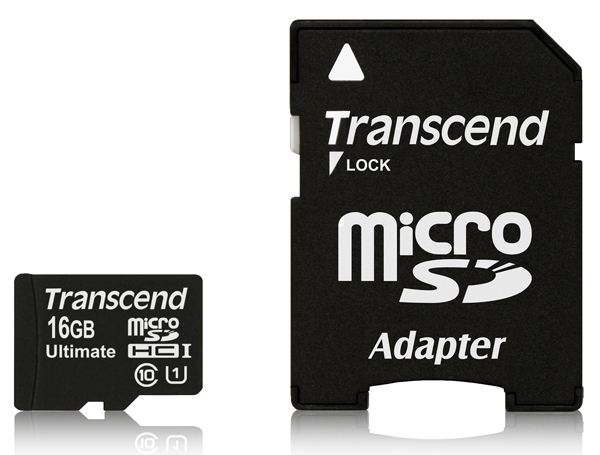 Cartão de Memória Transcend MicroSDHC 16GB Classe 10 Ultimate