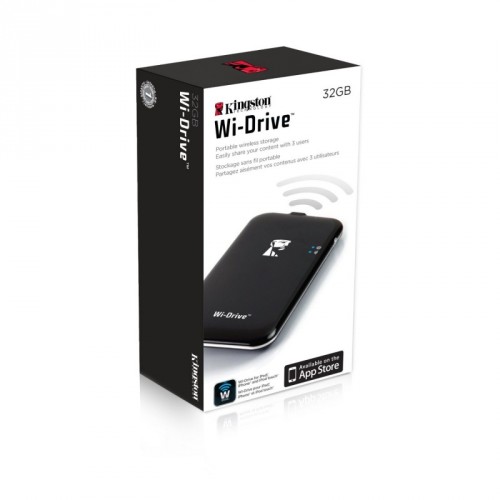 Wi-Drive Kingston 32GB - Armazenamento Portátil Wi-Fi