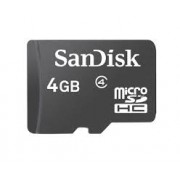 Cartão de Memória MicroSDHC 4GB Sandisk classe 4 na embalagem