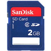 Cartao Memoria SD 2GB Sandisk Class 2