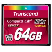 Cartão de Memória Compact Flash CF Transcend 64GB 800x