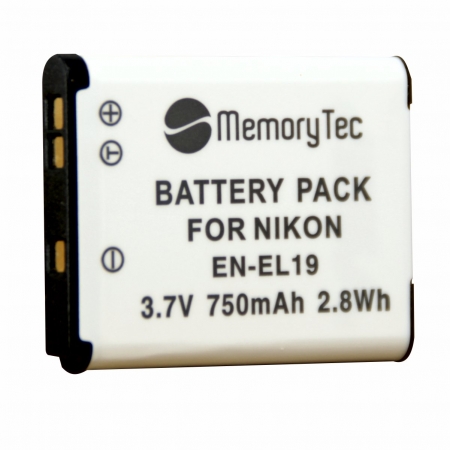 Bateria EN-EL19 para câmera digital e filmadora Nikon Coolpix S100, 3100, 4100, S-3300, S4300