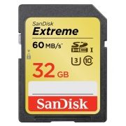 Cartão de Memória SDHC 32GB Sandisk Extreme Classe 10 60MB/s