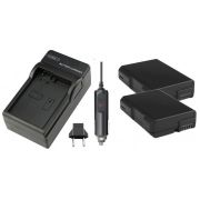 Kit 2 Baterias EN-EL14 + carregador para câmera digital e filmadora Nikon SLR P7000, D3100, D3200, D5100, P7100