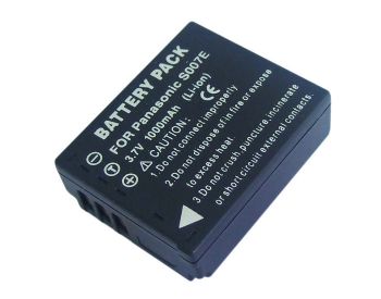 Bateria CGA-S007E para câmera digital e filmadora Panasonic Lumix DMC-TZ1, DMC-TZ2, DMC-TZ5