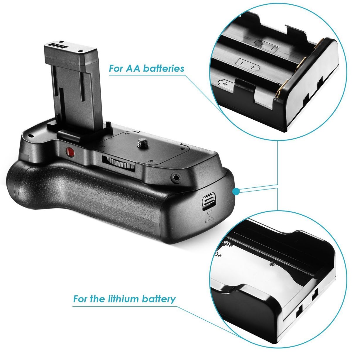 Battery Grip 1100DH para Canon EOS Rebel T3 (1100D)