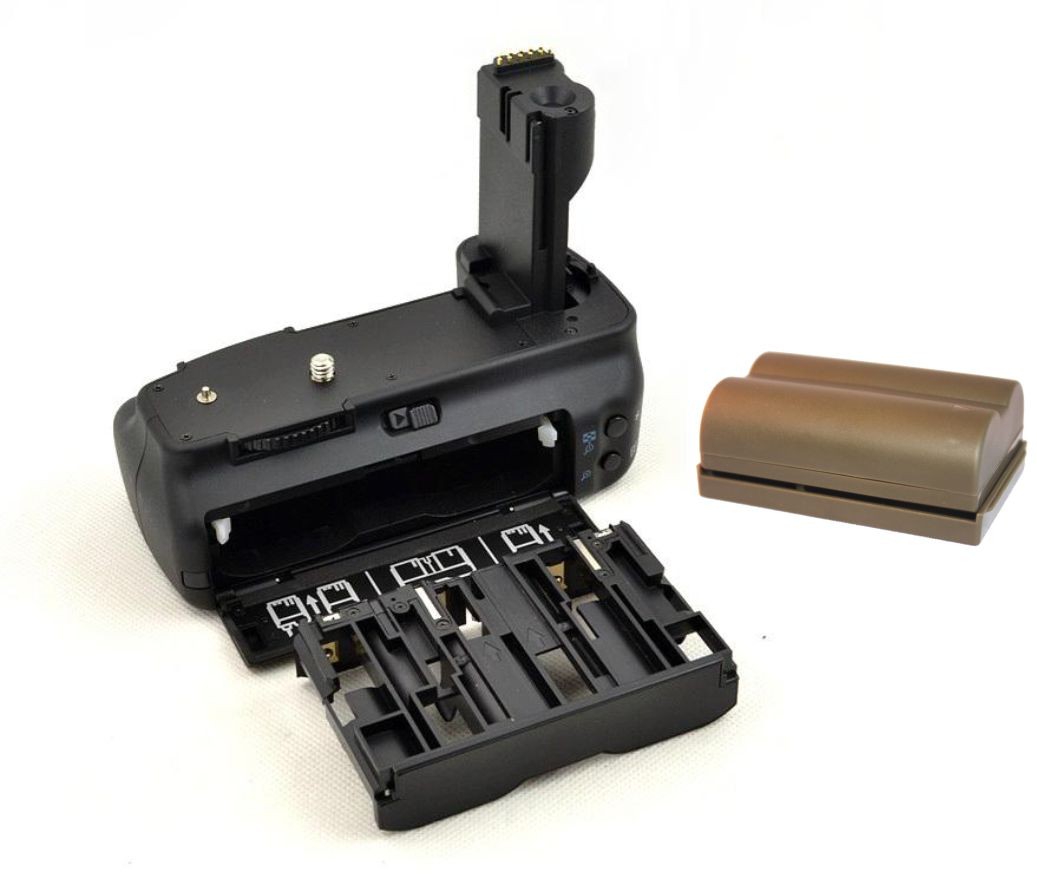 Kit Battery Grip BG-E2N + bateria BP-511 para Canon 20D, 30D, 40D, 50D