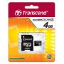 Cartão de Memória MicroSDHC Transcend 4GB classe 4