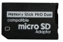 Kit MicroSDHC Sandisk 4GB + adaptador para Memory Stick Pro Duo