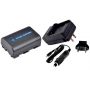 Kit Bateria + Carregador NP-FM50 para câmera digital e filmadora Sony compatível com FM30, FM51, QM50, QM51, FM70, FM90, QM71D, QM91D