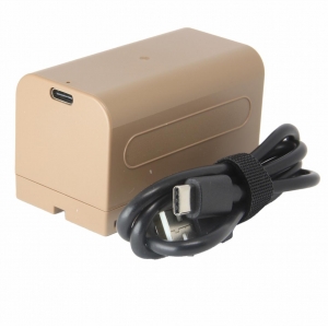 Bateria c/ USB TNP-F770 para câmera digital e filmadora Sony HD1000, PD170, V1, Z1, Z5, Z7, FX7, MC2000