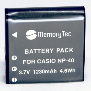 Bateria NP-40 1500mAh para câmera digital e filmadora Casio Elixim EX- EX-Z30, EX-Z850, EX-P505, EX-P700