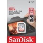 Cartão Memória SDXC Sandisk 64GB Ultra classe 10
