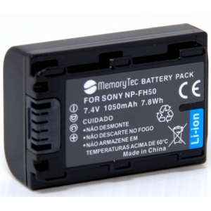 Kit 2 Baterias NP-FH50 + Carregador Duplo para câmeras Sony