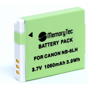 Kit 3 baterias NB-6LH + Carregador Duplo para Canon