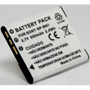 Kit 3 Baterias + Carregador Duplo NP-BN1 Para Sony