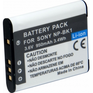 Kit 3 Baterias NP-BK1/FK1 + Carregador Duplo para Sony