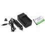 Kit Bateria EN-EL10 + carregador para Nikon Coolpix S3000, S4000, S570, S600, S610, S700 e outras
