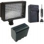 Kit Iluminador Profissional LED VL003-150 + Bateria NP-950 + Carregador NP-FM50