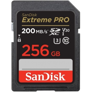 SDXC 256GB SANDISK EXTREME PRO 200MB/S  UHS-I CARD 4K V30