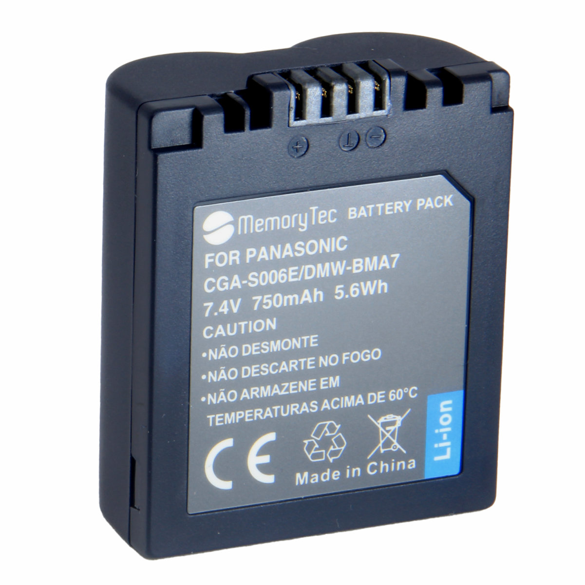 Bateria CGA-S006E para câmera digital e filmadora Panasonic Lumix DMC-FZ18, DMC-FZ30EG, DMC-FZ7BS, DMC-FZ8