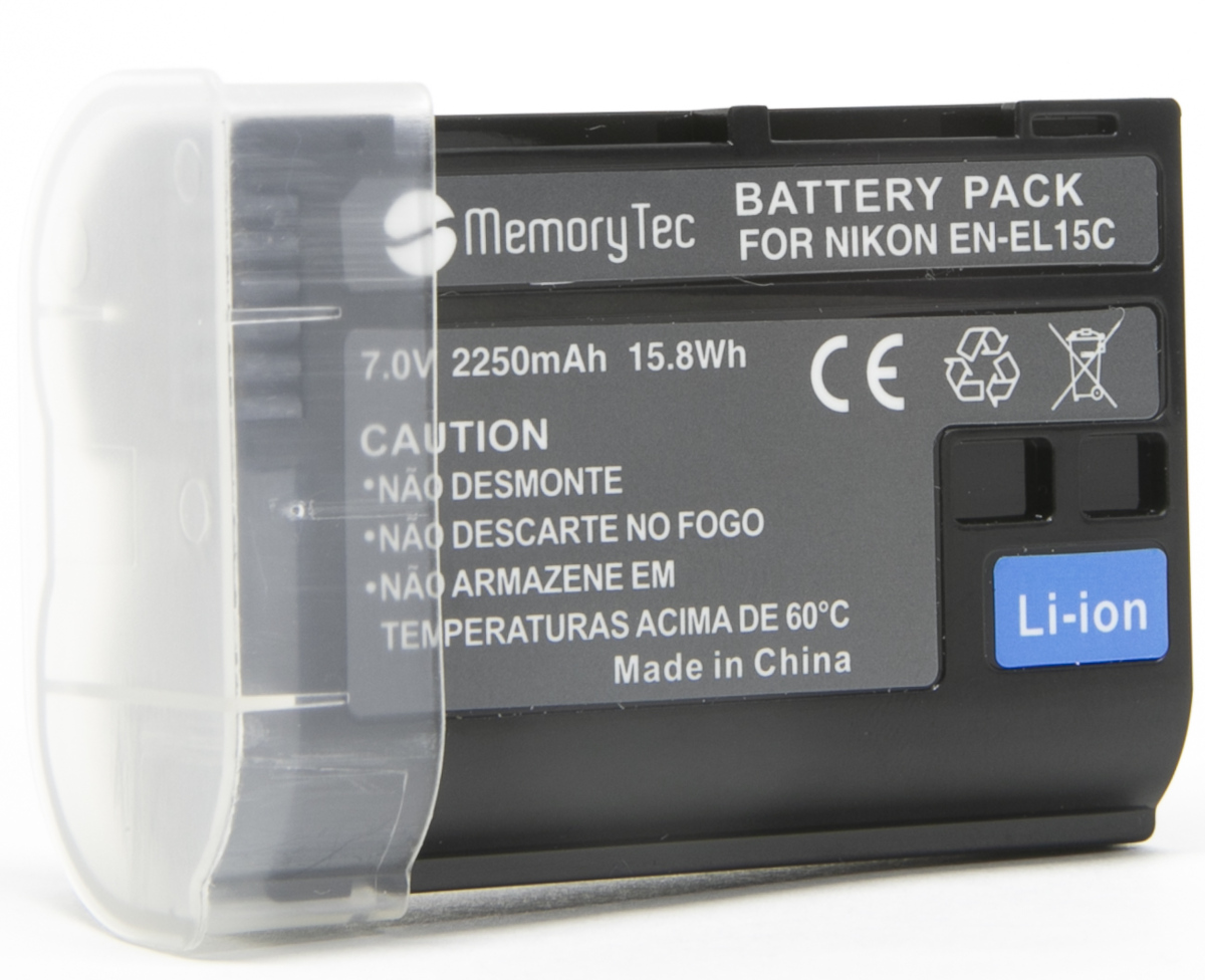 Bateria PRO EN-EL15C para câmera digital e filmadora Nikon D7000, D800, D800e, D600, D7100 e 1 V1