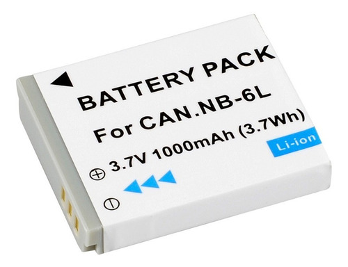 Bateria NB-6L para câmera digital e filmadora Canon Digital Ixus 85 IS, IXY Digital 25IS, PowerShort SX500